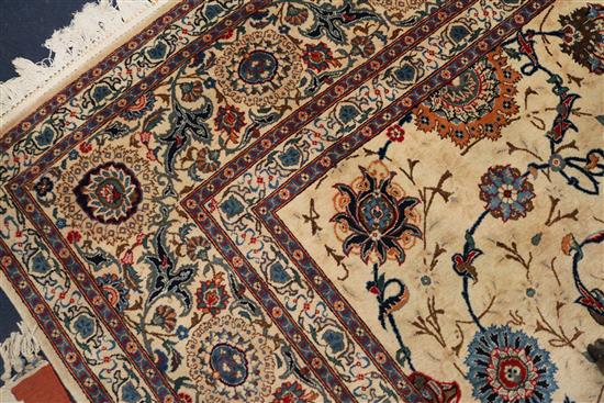 A Tabriz cream ground carpet 387 x 279cm